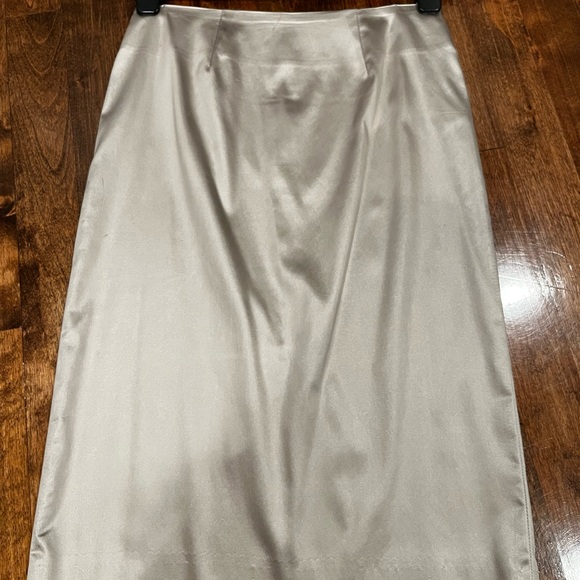 Parasuco silvery / champagne depends on light satin looking skirt size 4 - Picture 3 of 3